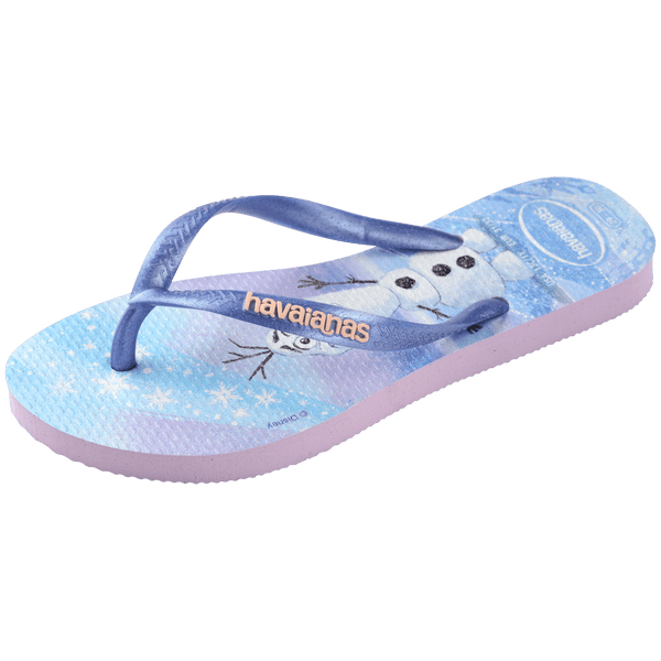 Havaianas Kids' Disney Princess Slim Flip Flops PURPLE FANTASY