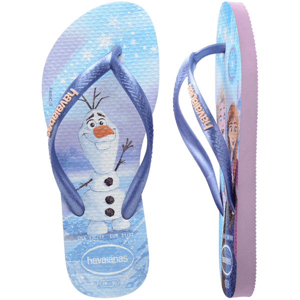 Havaianas Kids' Disney Princess Slim Flip Flops PURPLE FANTASY