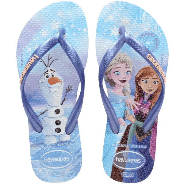 Havaianas Kids' Disney Princess Slim Flip Flops PURPLE FANTASY