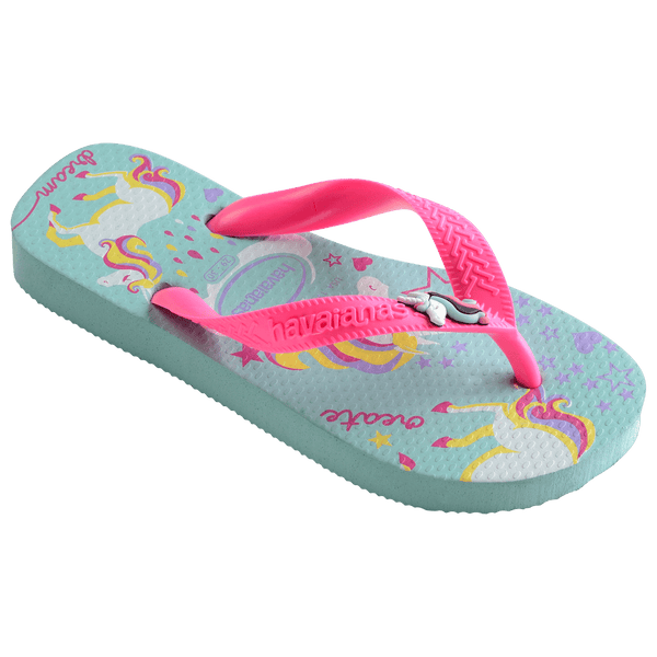 Havaianas Kids' Fantasy Top Flip Flops Ice Blue/Shocking Pink