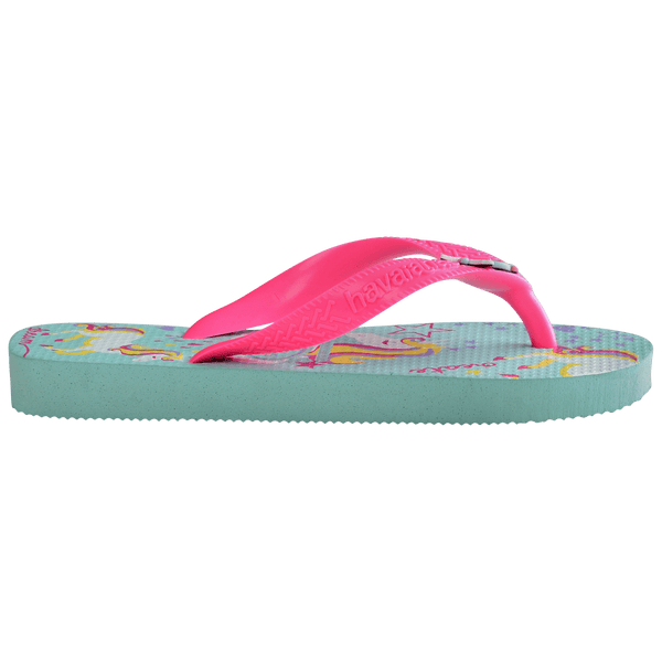 Havaianas Kids' Fantasy Top Flip Flops Ice Blue/Shocking Pink