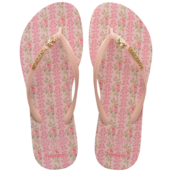 Havaianas Kids' LoveShackFancy Blooming Heirloom Slim Flip Flops Ballet Rose