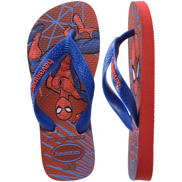 Havaianas Kids' Marvel's Spiderman Top Flip Flops Ruby Red
