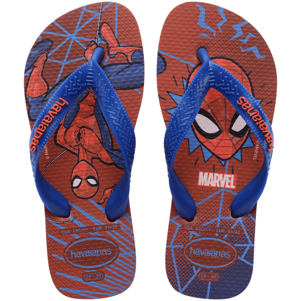 Havaianas Kids' Marvel's Spiderman Top Flip Flops Ruby Red