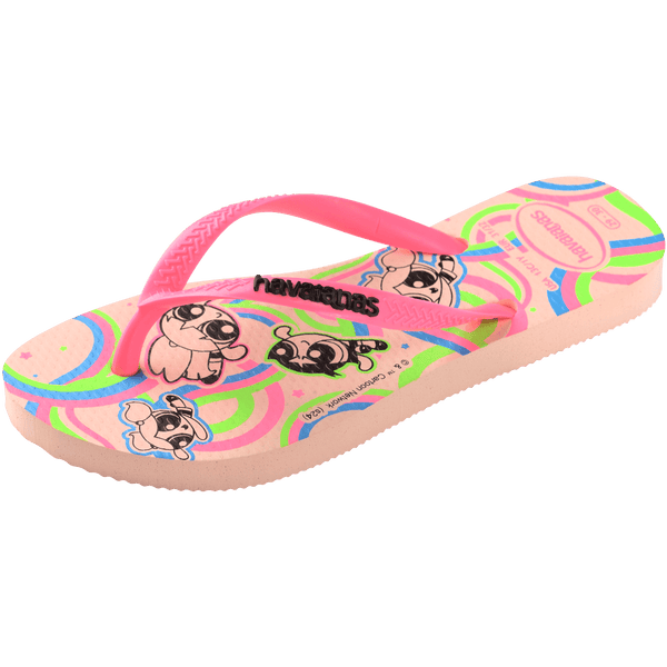 Havaianas Kids' Powerpuff Girls Slim Flip Flops Ballet Rose
