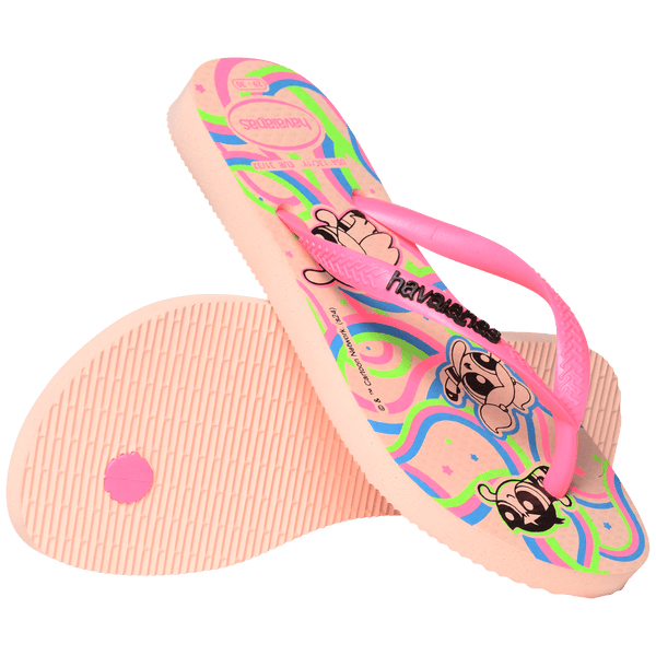 Havaianas Kids' Powerpuff Girls Slim Flip Flops Ballet Rose