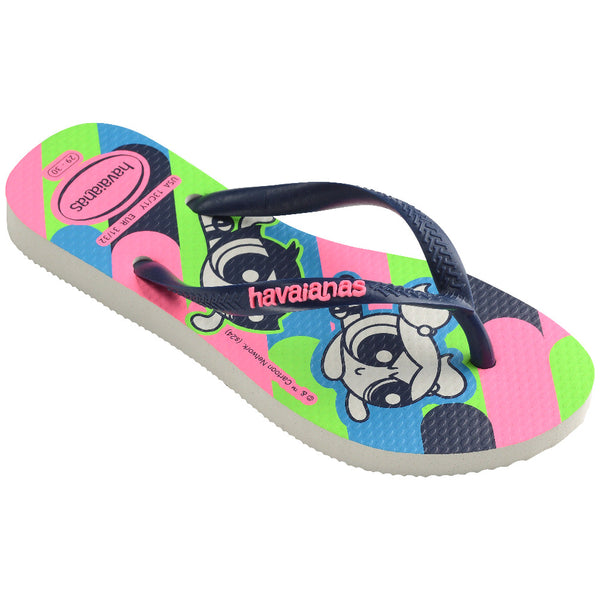 Havaianas Kids' Powerpuff Girls Slim Flip Flops White