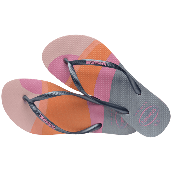 Havaianas Kids' Slim Palette Glow Flip Flops Peony Rose