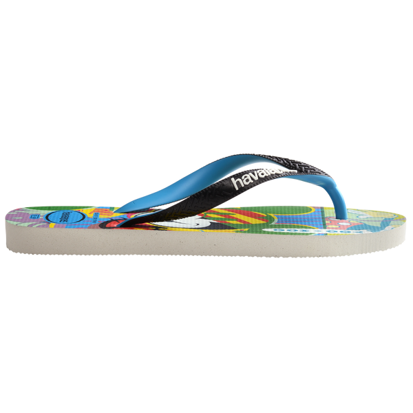Havaianas Men's Disney Stylish Top Flip Flops White/Turquoise