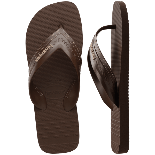 Havaianas Men's Hybrid Be Flip Flops Dark Brown/Dark Brown