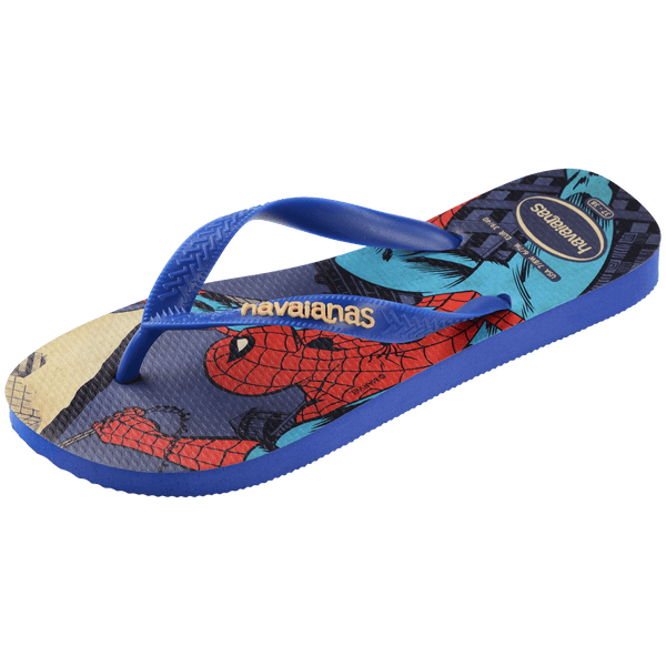 Havaianas Men's Marvel Classics Top Flip Flops Marine Blue