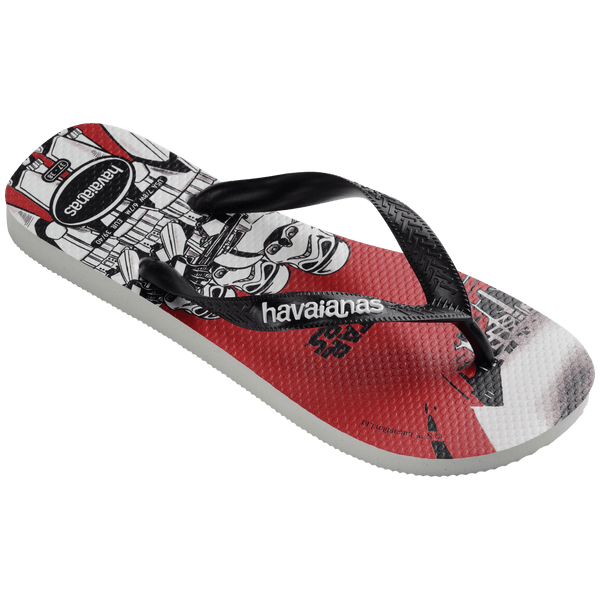 Havaianas Men's Star Wars Top Flip Flops White/Black