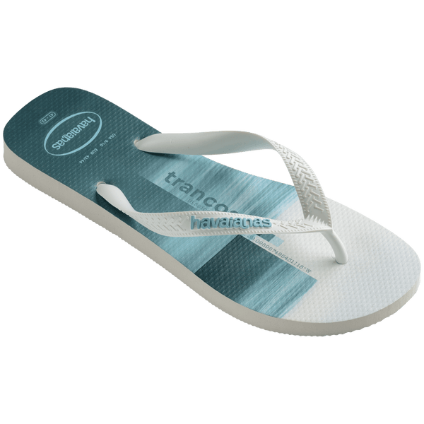 Havaianas Men's Surfer I Top Flip Flops WHITE/WHITE/LAVENDER BLUE