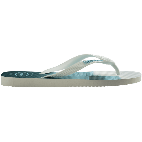 Havaianas Men's Surfer I Top Flip Flops WHITE/WHITE/LAVENDER BLUE