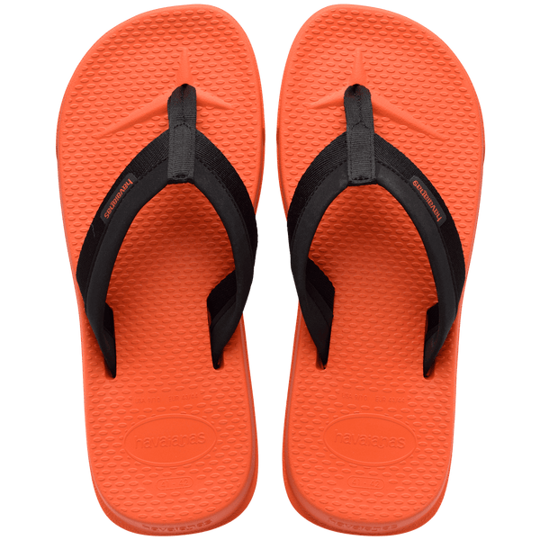 Havaianas Men's Track Plus Flip Flops Sunset Orange