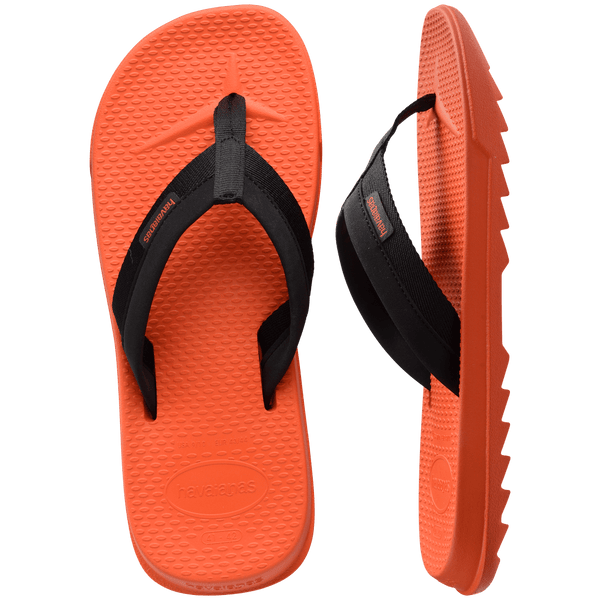 Havaianas Men's Track Plus Flip Flops Sunset Orange