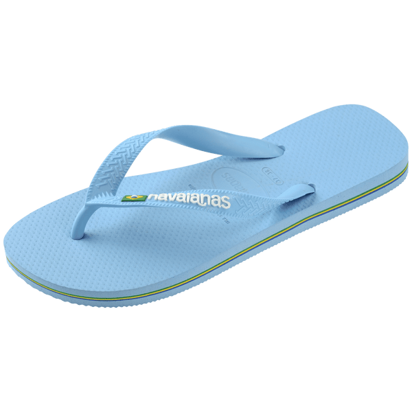 Havaianas Women's Brazil Logo Flip Flops Blue Lavender/White