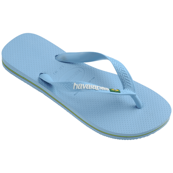 Havaianas Women's Brazil Logo Flip Flops Blue Lavender/White