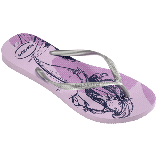 Havaianas Women's Disney Princess Slim Flip Flops PURPLE FANTASY