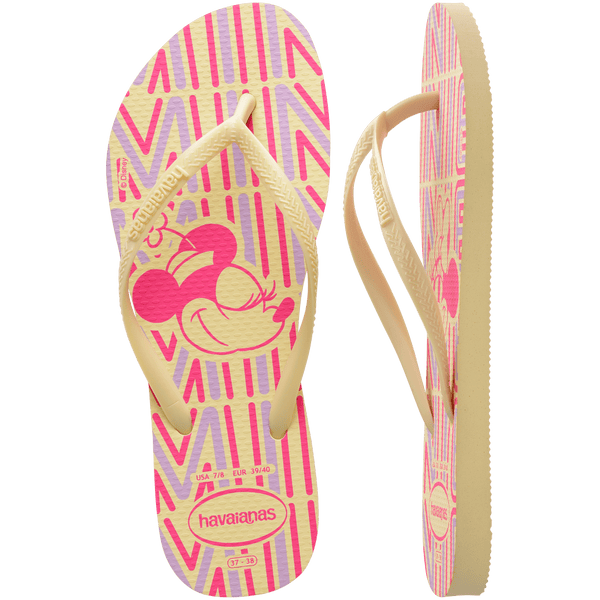Havaianas Women's Disney Slim Flip Flops BUTTERCREAM
