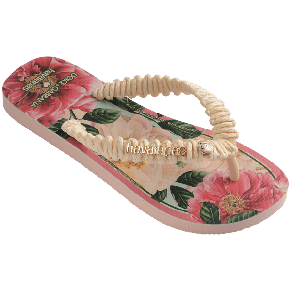 Havaianas Women's Dolce&Gabbana Florals Top Flip Flops Ballet Rose