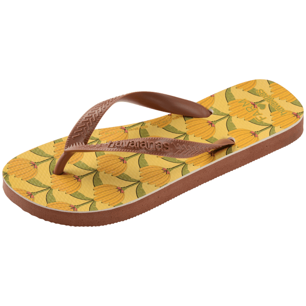 Havaianas Women's FARM Rio Banana Deco Top Flip Flops Rust