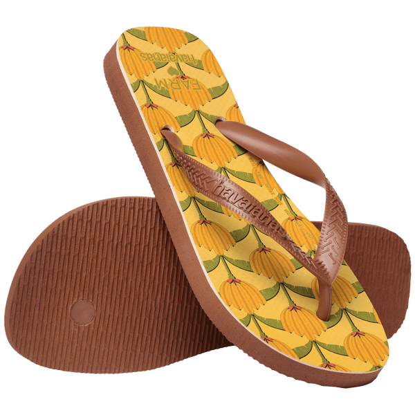 Havaianas Women's FARM Rio Banana Deco Top Flip Flops Rust