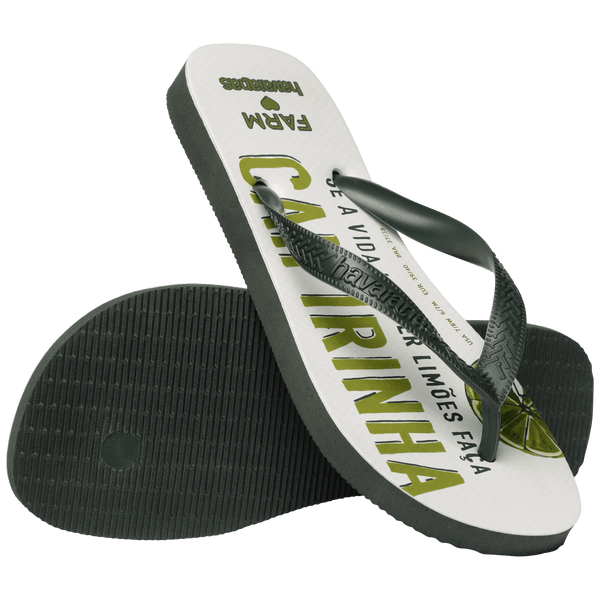 Havaianas Women's FARM Rio Caipirinha Top Flip Flops Olive Green