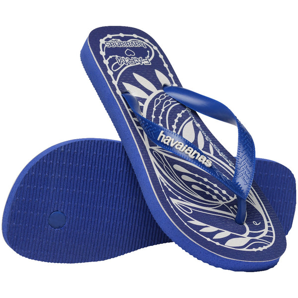 Havaianas Women's FARM Rio Lace Nature Top Flip Flops Marine Blue