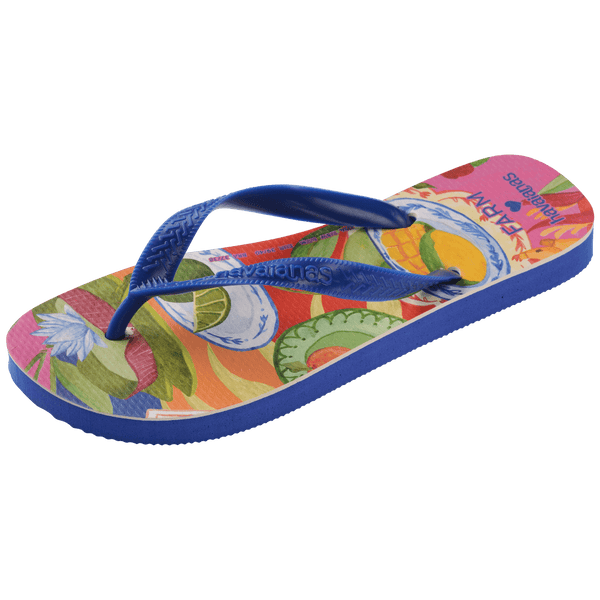 Havaianas Women's FARM Rio Summer Picnic Top Flip Flops Marine Blue