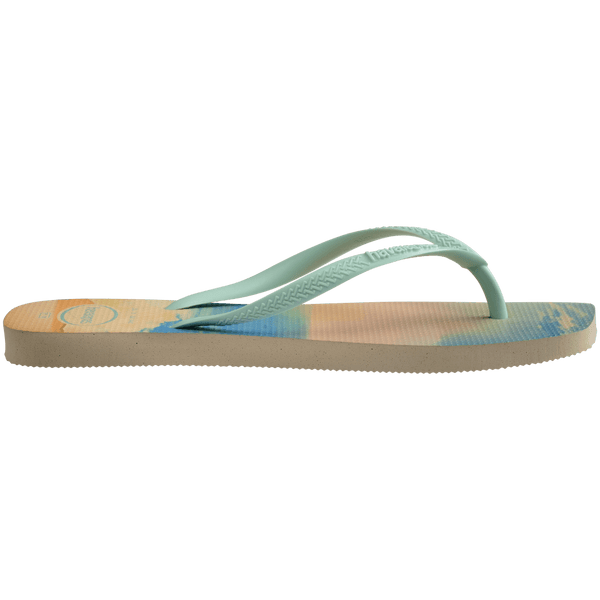 Havaianas Women's Gigi Hadid Slim Square Flip Flops Sand Grey