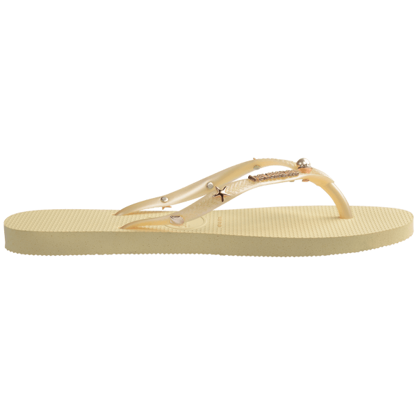 Havaianas Women's Luxury Aqua Slim Flip Flops BUTTERCREAM