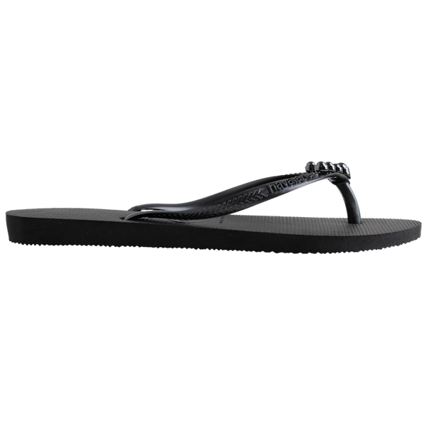 Havaianas Women's Slim Black Pearl Flip Flops BLACK PEARLS