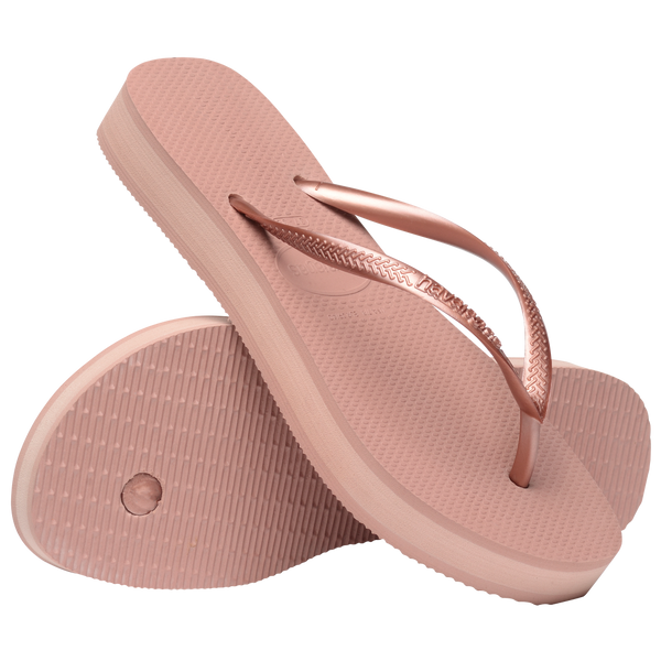 Havaianas Women's Slim Flatform Flip Flops Crocus Rose
