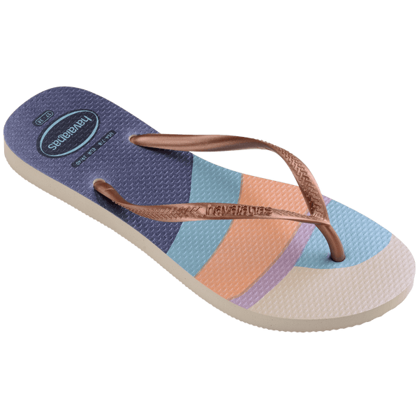 Havaianas Women's Slim Palette Glow Flip Flops Beige