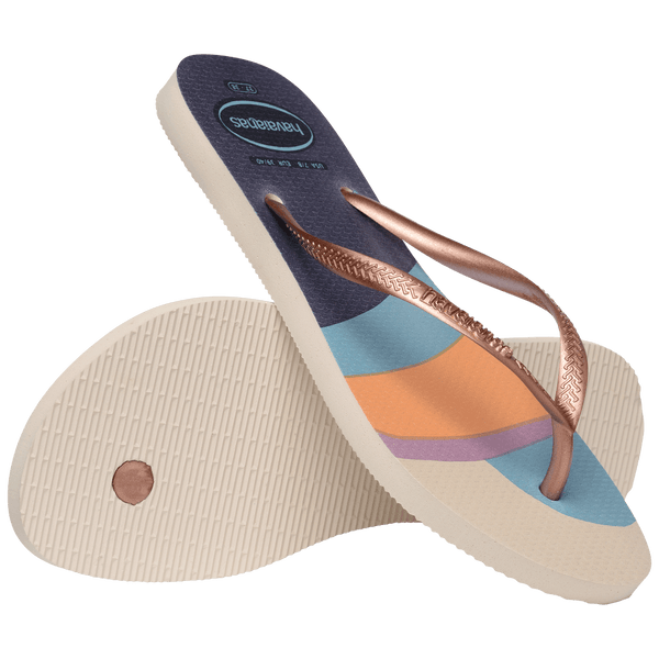 Havaianas Women's Slim Palette Glow Flip Flops Beige