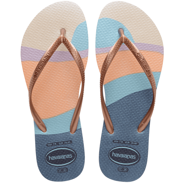 Havaianas Women's Slim Palette Glow Flip Flops Beige