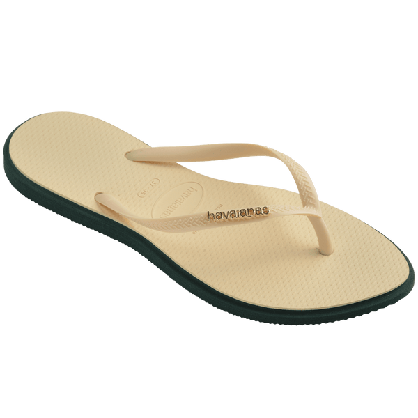 Havaianas Women's Slim Point Flip Flops Pantanal Green