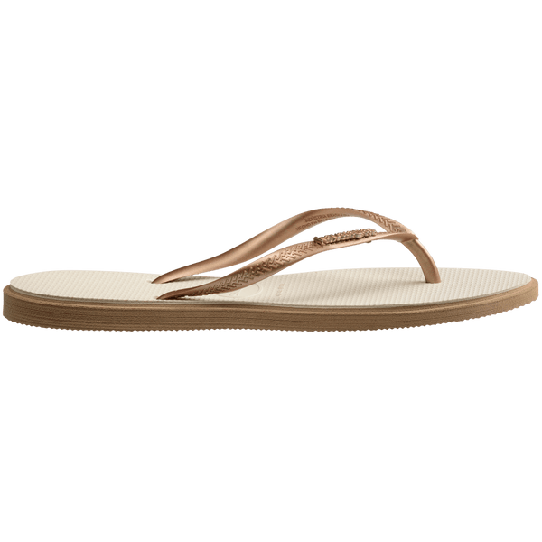 Havaianas Women's Slim Point Flip Flops ROSE GOLD/BEIGE