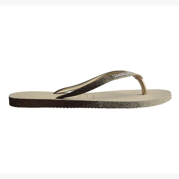 Havaianas Women's Slim Sparkle Flip Flops Sand Grey