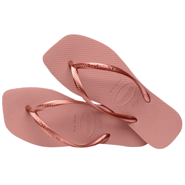 Havaianas Women's Slim Square Flip Flops Crocus Rose