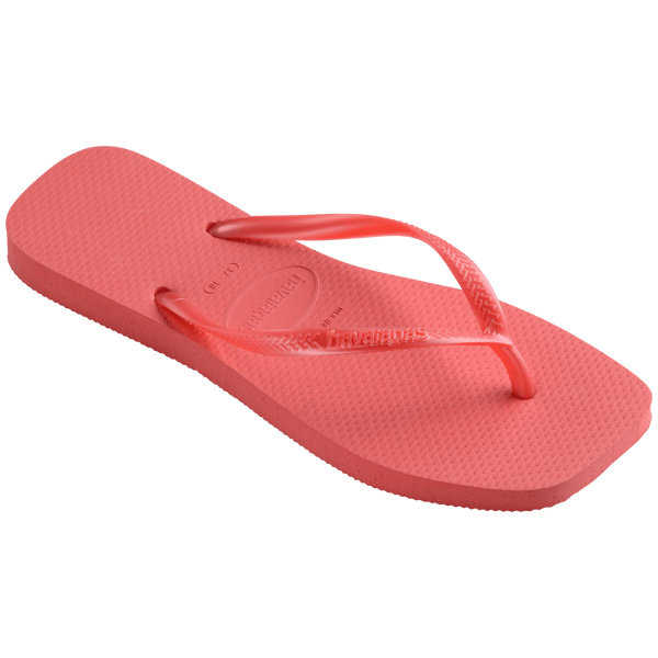 Havaianas Women's Slim Square Flip Flops TROPICAL CORAL