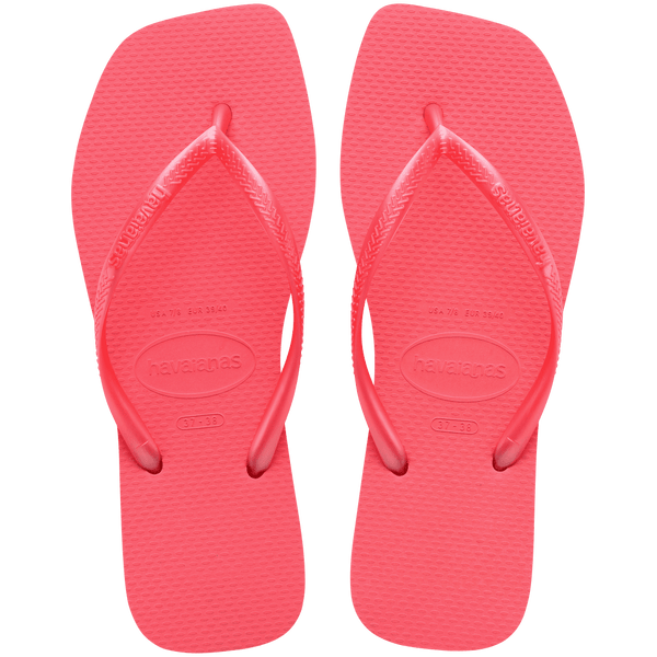 Havaianas Women's Slim Square Flip Flops TROPICAL CORAL