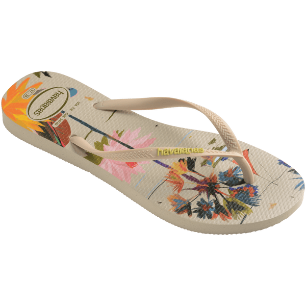 Havaianas Women's Summer Bliss Slim Flip Flops Beige