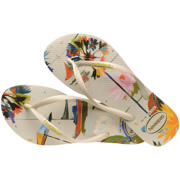 Havaianas Women's Summer Bliss Slim Flip Flops Beige