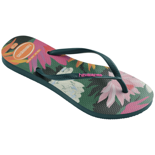 Havaianas Women's Summer Bliss Slim Flip Flops Pantanal Green