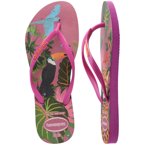 Havaianas Women's Summer Bliss Slim Flip Flops Rose Gum