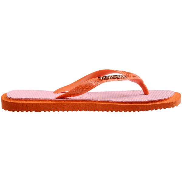 Havaianas Women's Top Square Fusion Flip Flops Sunset Orange