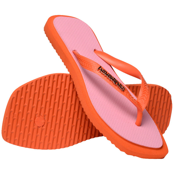 Havaianas Women's Top Square Fusion Flip Flops Sunset Orange
