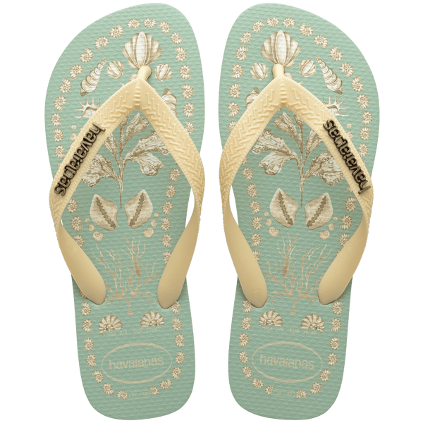 Havaianas Women's Tropicalia Top Flip Flops COAST GREEN